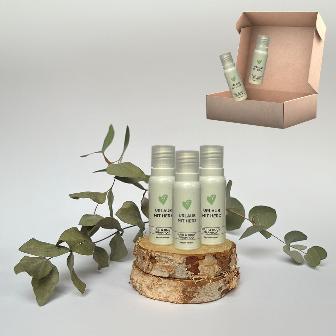Duschgel/Shampoo „Urlaub mit Herz"